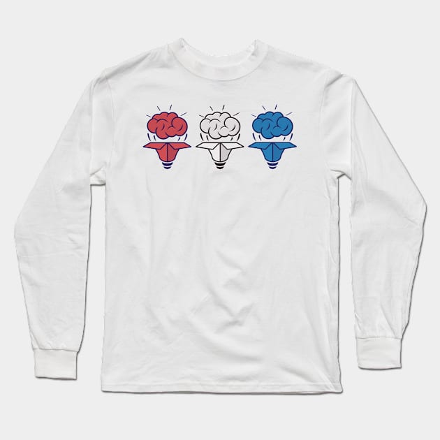 Unboxed Mind of America Long Sleeve T-Shirt by Unboxed Mind of J.A.Y LLC 